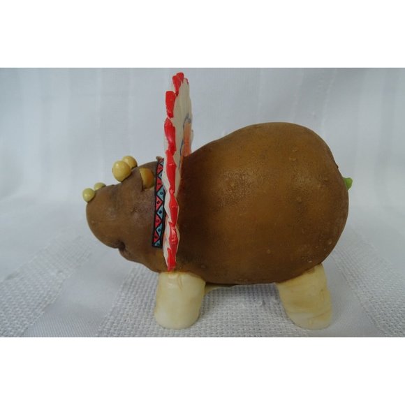 Home Grown by Enesco Potato Hippo Headdress Thanksgiving 4017531 - Picture 2 of 7